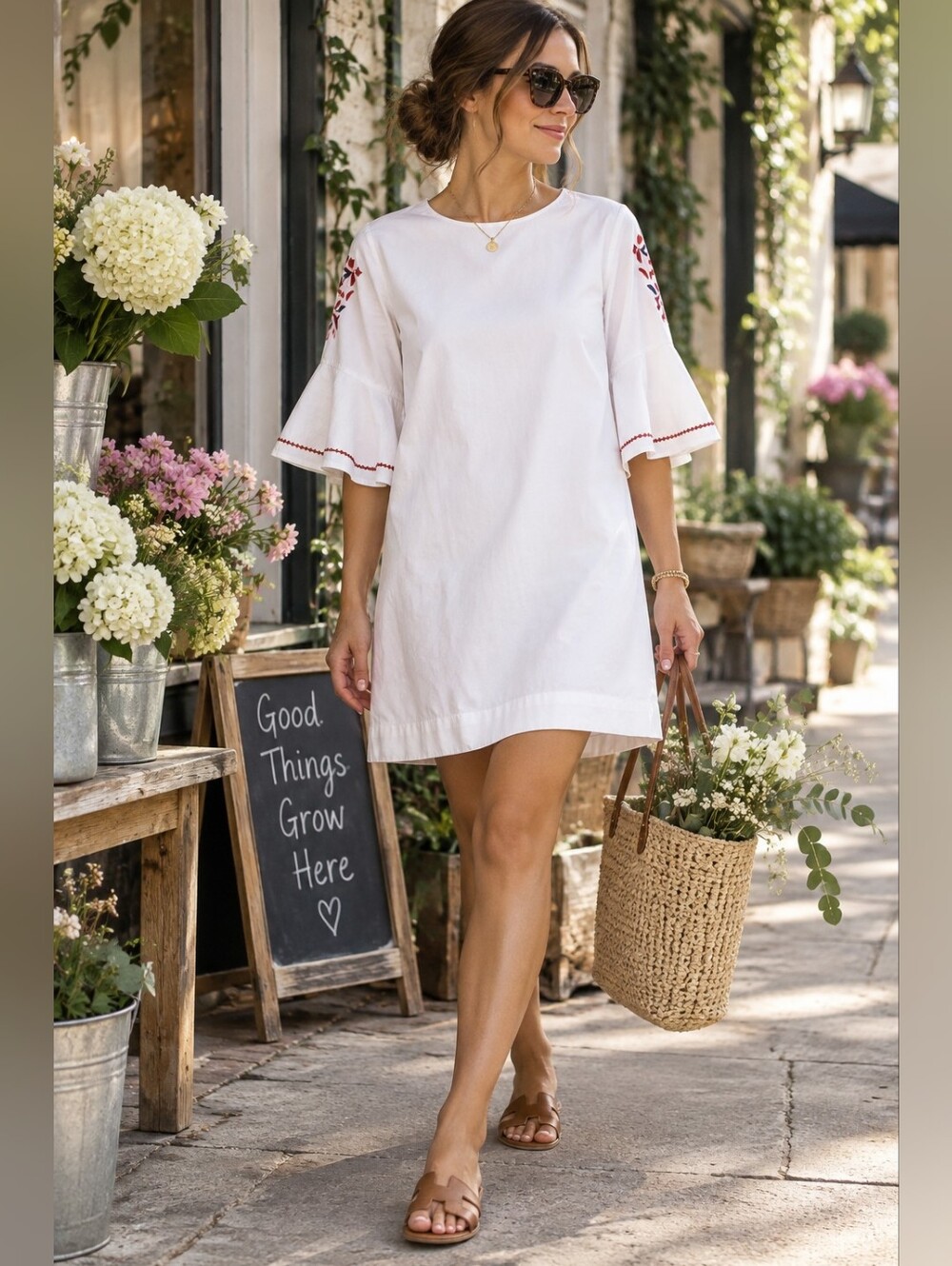 Mud pie Michelle dress in white size small